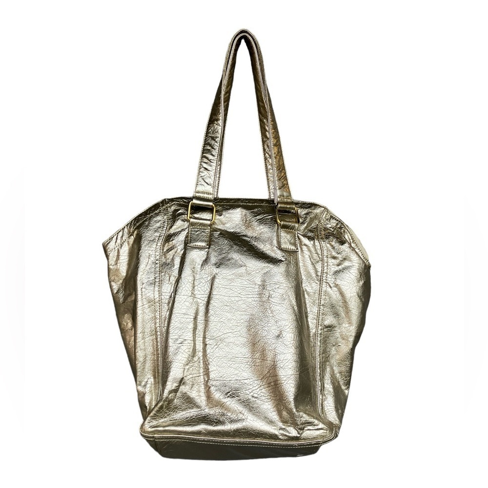 Urban Expressions Gold Metallic Tote - Picture 4 of 10